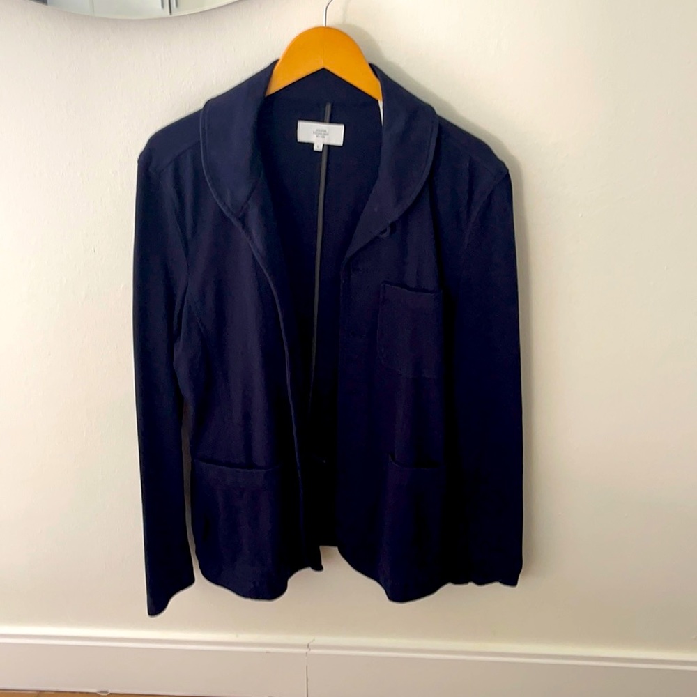 Jack Spade navy cotton blazer, large